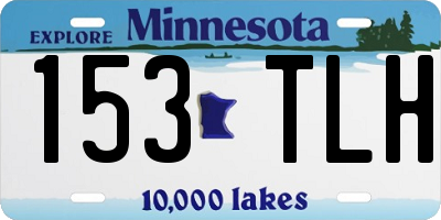 MN license plate 153TLH
