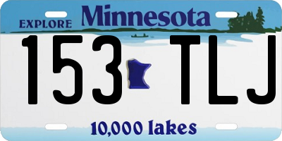 MN license plate 153TLJ