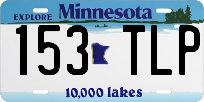 MN license plate 153TLP