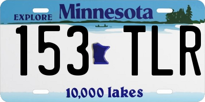 MN license plate 153TLR