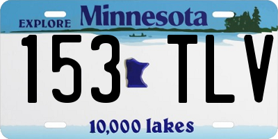 MN license plate 153TLV
