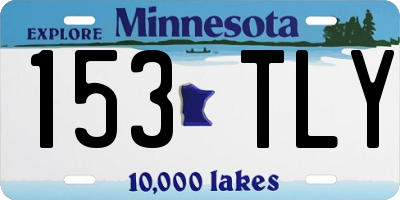 MN license plate 153TLY