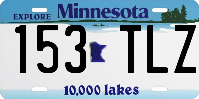 MN license plate 153TLZ