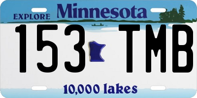 MN license plate 153TMB