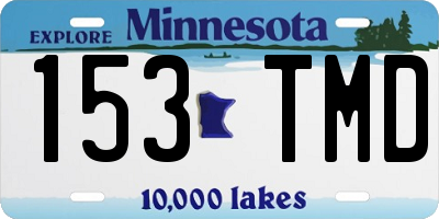 MN license plate 153TMD