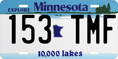 MN license plate 153TMF