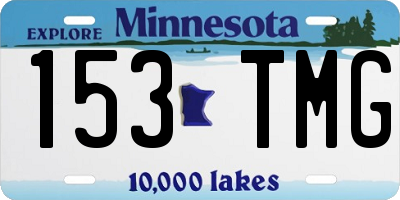 MN license plate 153TMG