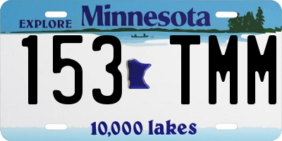 MN license plate 153TMM