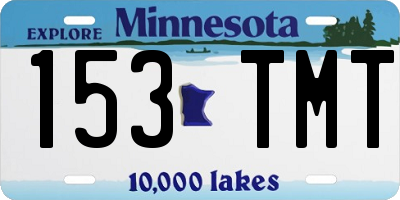 MN license plate 153TMT