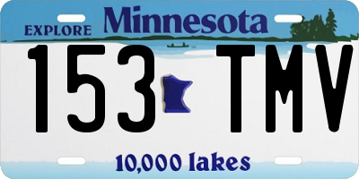 MN license plate 153TMV