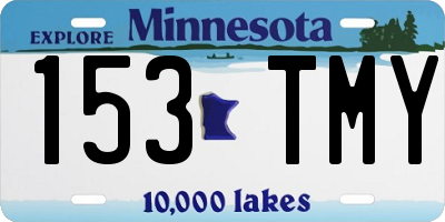 MN license plate 153TMY