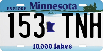 MN license plate 153TNH