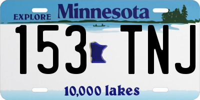 MN license plate 153TNJ