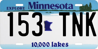 MN license plate 153TNK