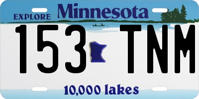MN license plate 153TNM