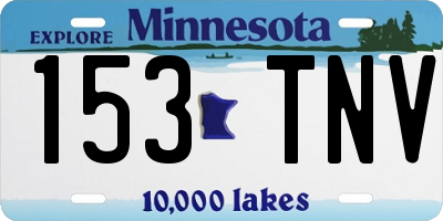 MN license plate 153TNV