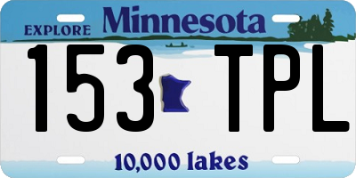 MN license plate 153TPL