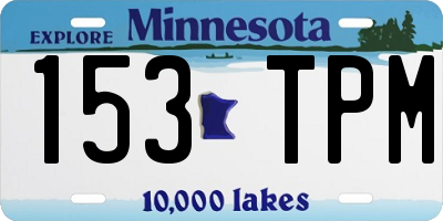 MN license plate 153TPM
