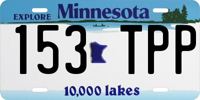 MN license plate 153TPP