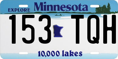 MN license plate 153TQH