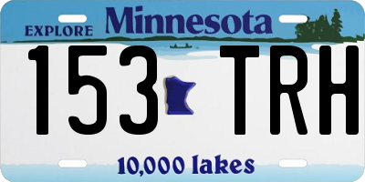 MN license plate 153TRH