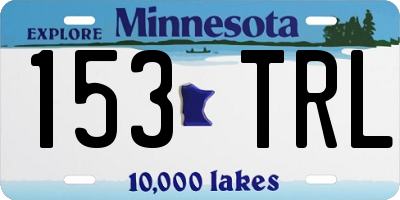 MN license plate 153TRL