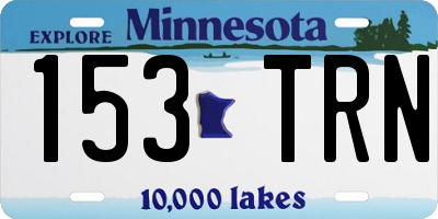 MN license plate 153TRN