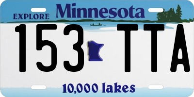 MN license plate 153TTA