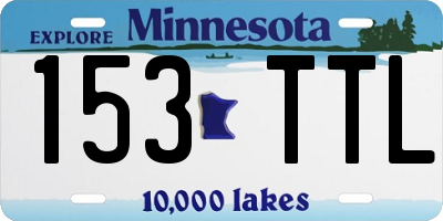 MN license plate 153TTL
