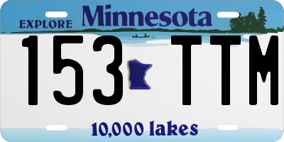 MN license plate 153TTM