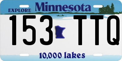 MN license plate 153TTQ