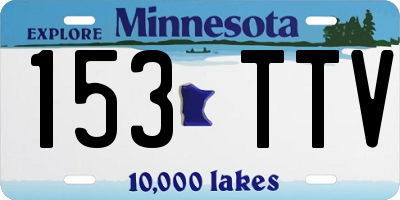 MN license plate 153TTV