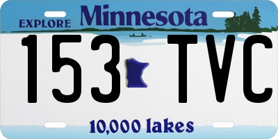 MN license plate 153TVC