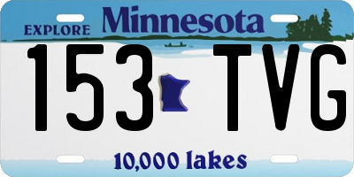 MN license plate 153TVG