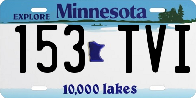 MN license plate 153TVI