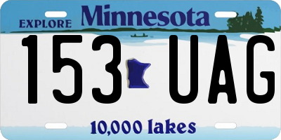 MN license plate 153UAG