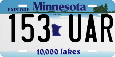 MN license plate 153UAR