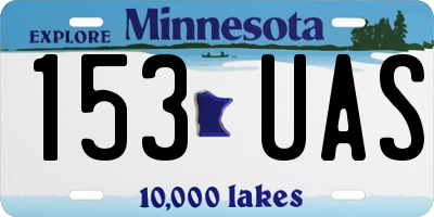 MN license plate 153UAS