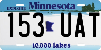 MN license plate 153UAT