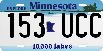 MN license plate 153UCC