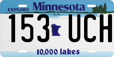 MN license plate 153UCH