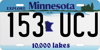 MN license plate 153UCJ