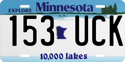 MN license plate 153UCK