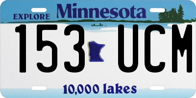 MN license plate 153UCM