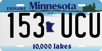 MN license plate 153UCU