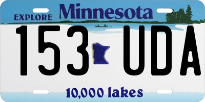 MN license plate 153UDA