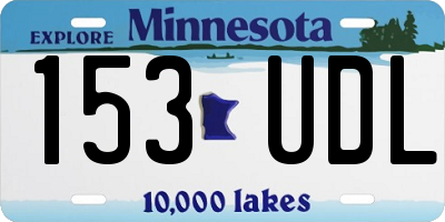MN license plate 153UDL