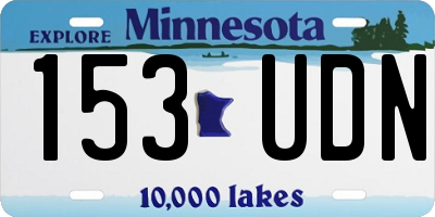 MN license plate 153UDN