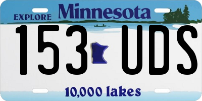 MN license plate 153UDS