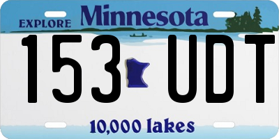 MN license plate 153UDT